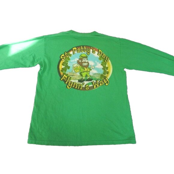 VTG St. Patrick's Shirt Adult Medium Flynn's Irish Tavern St Patty's‎ Day Mens - Picture 1 of 11